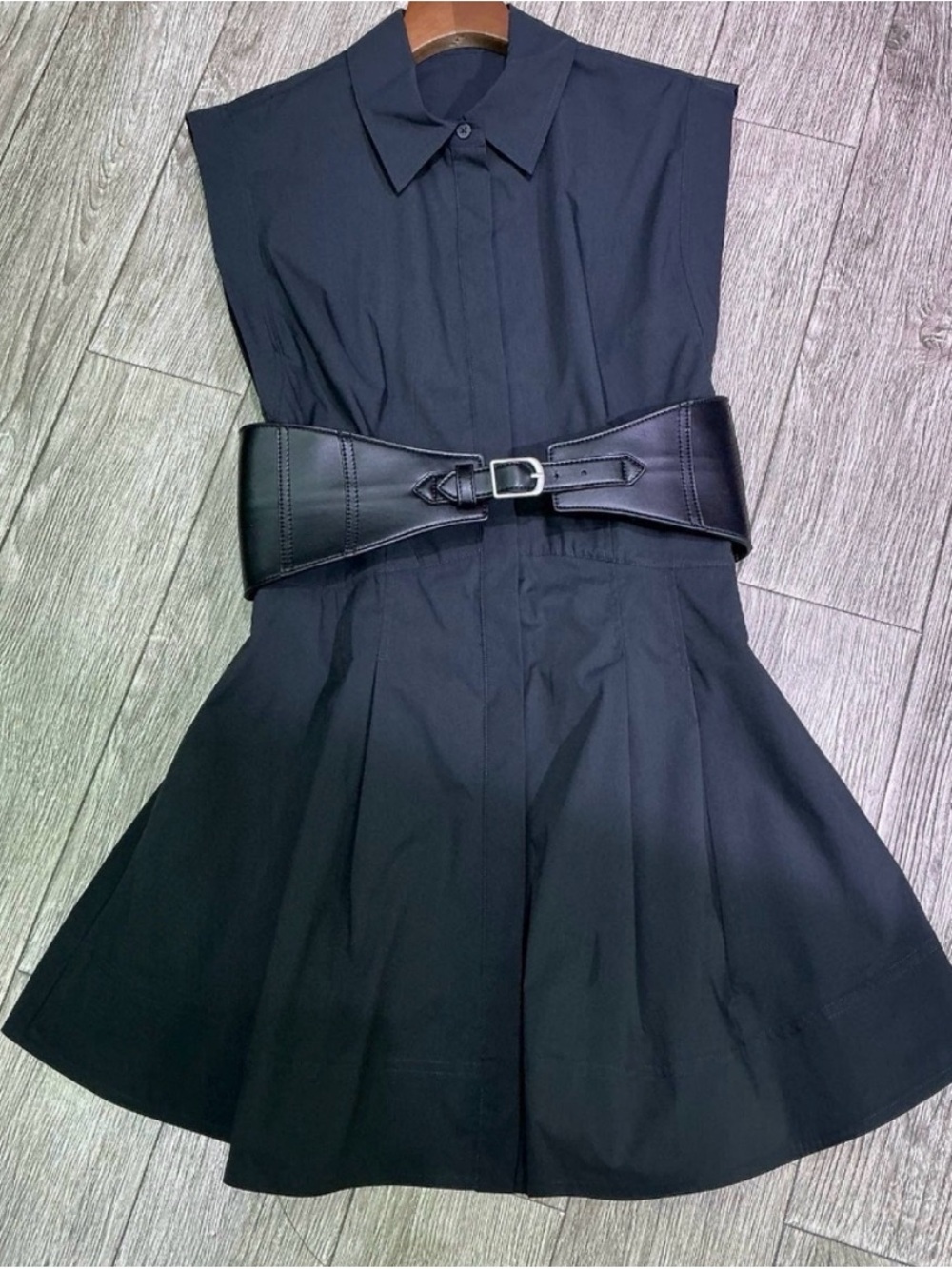 Simkhai Adler Belted Cotton Mine Dress